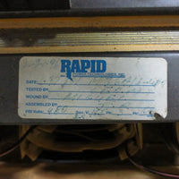 Rapid Power Rectifier M36A16480 Pri V: 480 Sec V: 165 Ph: 3 Hz: 60