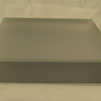 Pyrex 2" Square Flat Mirror 0.398" Thick with Unpolished Glass Backing NWOB