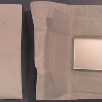 Pyrex 2" Square Flat Mirror 0.398" Thick with Unpolished Glass Backing NWOB