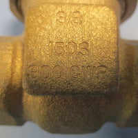 Stockham Bronze Globe Valve Model B120 150 SWP 300 CWP 3/8" NPT NWOB