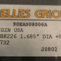 Melles Griot 02WBK226 / 90EAS08006A 1.685" DIA.  0.4" Thick BK7 Window Round New