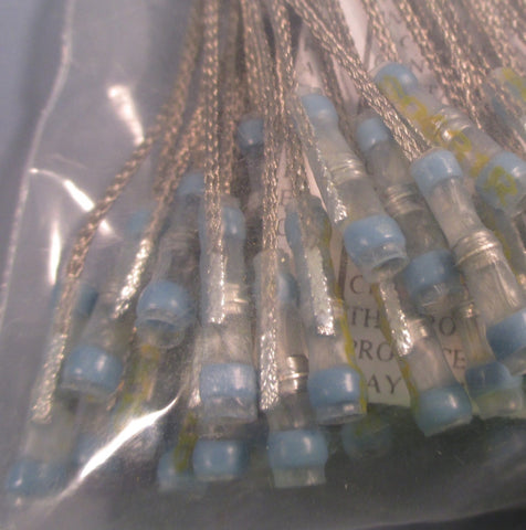 Bag of 100 Raychem SO63-1-00 Solder & Shield Tubing Terminator with Braid