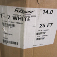 15" Flexhaust Flexadux TR T7 White 14" ID Thermoplastic Rubber Hose