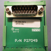 Amphenol P27049 Terminal Block, 15 Pin, DIN Rail, DSub Connector