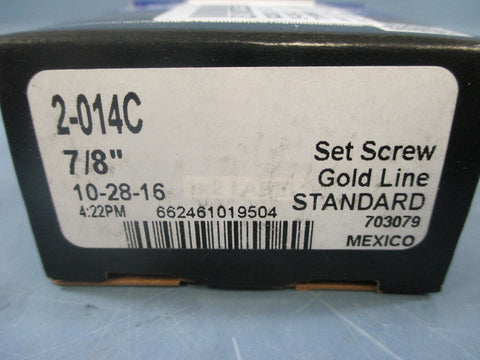 Sealmaster 2-014C 7/8" Set Screw Ball Bearing Insert - New