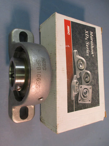 NIB MRC SPB1-6SS Pillow Block Bearing 2 Bolt 1-3/8" Bore