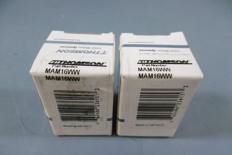 Lot of 2 Thomson Industries MAM16WW Linear Bearings