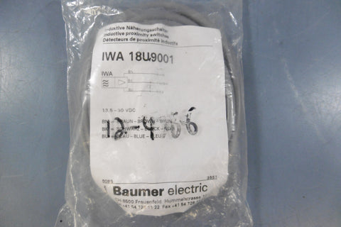 NIB BAUMER 18U9001 Inductive Proximity Sensor Switch