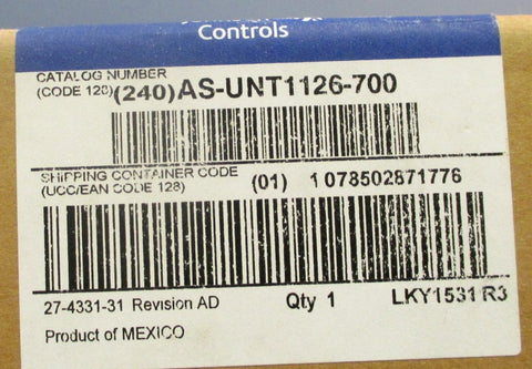 JOHNSON CONTROLS AS-UNT1126-700 / ASUNT1126700 Factory Refurbished