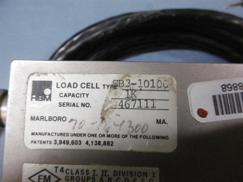 HBM Load Cell Scale SB3-10100 1K Capacity Shear Beam Type 10' Cable