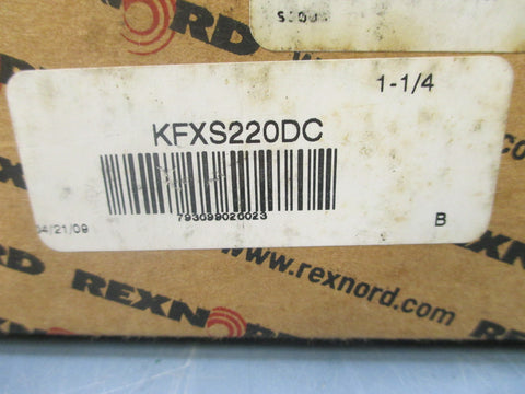 Rexnord KFXS220DC 1-1/4" 2 Bolt Flange Bearing - New
