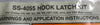 (Lot of 2) Crosby SS-4055 Hook Latch Kit Stock # 1090081 Hook Frame ID: IA/IC/IB
