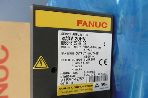 FANUC Servo Amplifier Module A06B-6127-H103 Alpha I AiSV-20HV - NEW