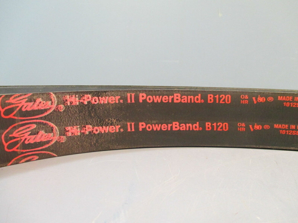 Gates B120 Hi-Power II Belt, B Section, B120 Size, 21/32" Width, 13/32 ...