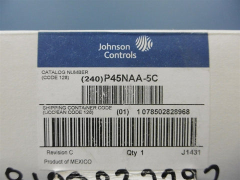 NIB Johnston Controls P45NAA-5C Lube Oil Pressure Cutout Control 9Psi