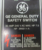 GE General Duty Safety Switch TG4321 30A, 240VAC 10"L x 6"W x 3-1/4"H Enclosure