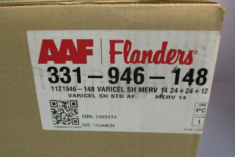 AAF Flanders 331-946-148 MERV 14 VariCel Extended Surface Air Filter 24x24x12"