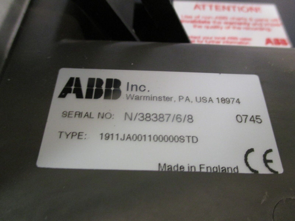 ABB Commander 1900 Circular Chart Recorder 1911JA001100000STD eTech