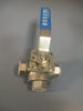 Bonomi Ball Valve 3/4 In 3-Way Hand Operated CF8M 1000 WOG BV3IGTF-0751-A