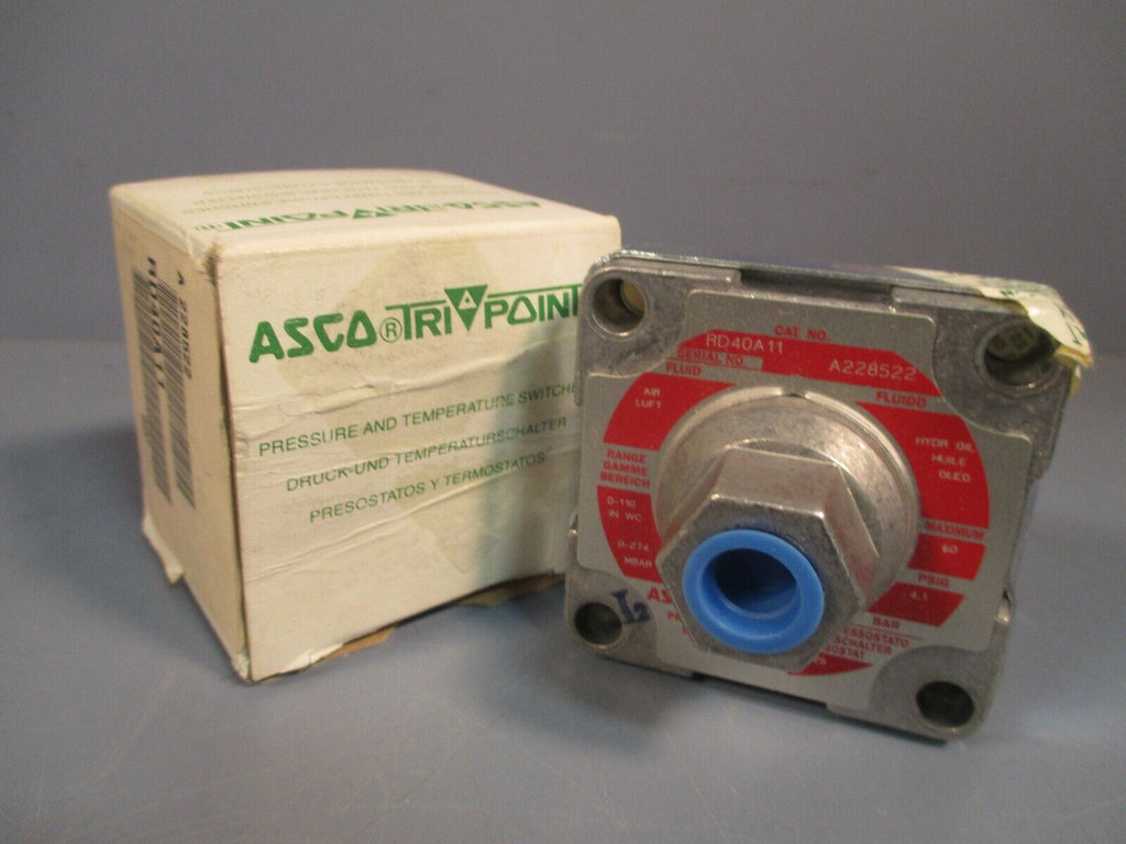 ASCO TRIPOINT PRESSURE SWITCH RD40A11 eTech Surplus