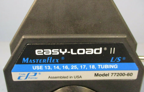 Cole Palmer Easy-Load II L/S MasterFlex 77200-60 Cartridge Pump Head Only NWOB