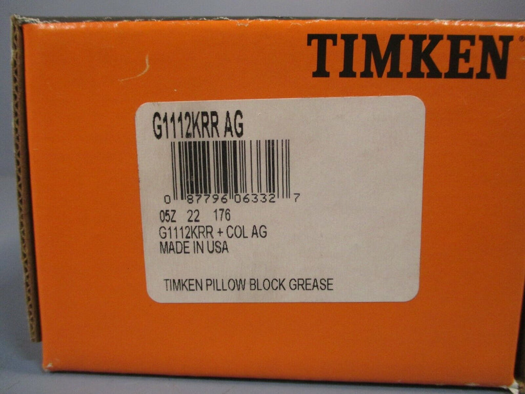 TIMKEN/FAFNIR PILLOW BLOCK BEARING GREASE G1112KRR + COL AG eTech Surplus