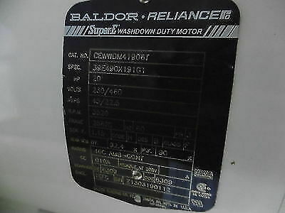 Baldor Reliance Washdown Motor 20 Hp CEWWDM41906T AC 3600 RPM 230/460V