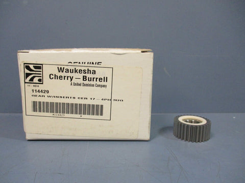 Waukesha Cherry-Burrell 114429 Gear w/Inserts Cer 17-4PH3UG New