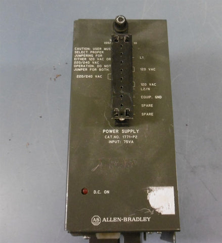 Allen Bradley Power Supply 220/240 VAC 1771-P2