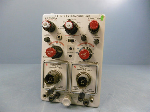 Used Tektronix 3S2 Sampling Unit + S-1 S2 Sampling Head A B Position