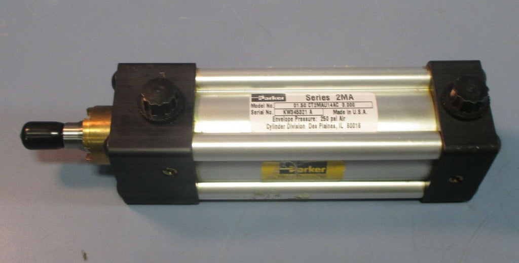 Parker 2MA Series 01.50 CT2MAU14AC 3.000 Pneumatic Air Cylinder 250 PSI NWOB