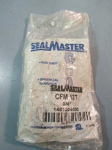 SEALMASTER CFM12T  Rod End Bearing 3/4" TEFLON LINING, FEMALE, 3/4 IN-1 NIB