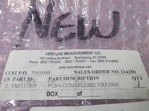 Venture Measurements VRF111305 Rev G PCB Circuit Board - Used