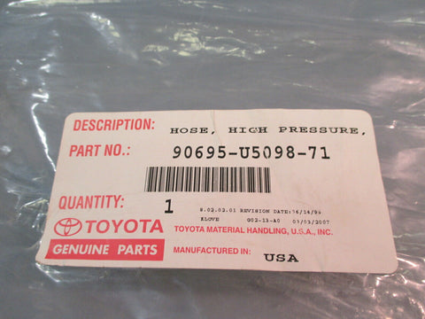 Toyota Forklift High Pressure Hose Genuine Parts 90695-U5098-71