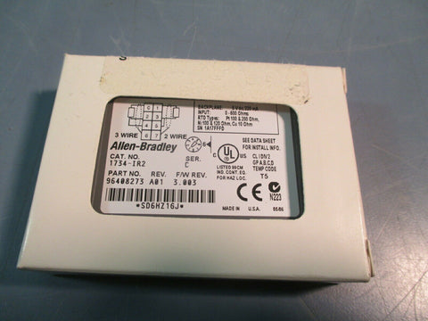 Allen Bradley 2 Channel RTD Input Module Series C 1734-IR2