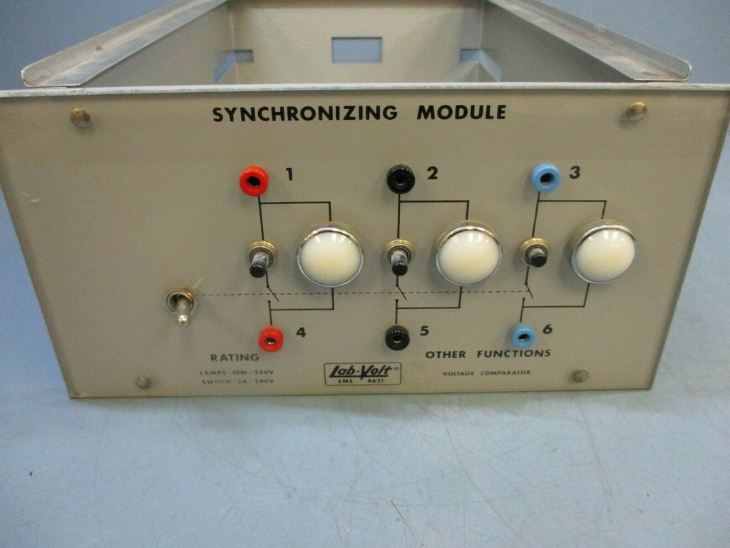 LabVolt EMS 8621 Synchronizing Module 10W 2A 240V eTech Surplus