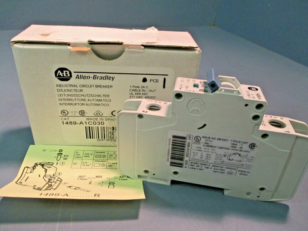 Allen-Bradley Industrial Circuit Breaker AB-5321 / 1489-A1C030