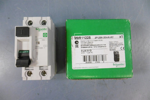 New Schneider Electric M9R11225 Multi 9 Residual Current Switch 230V 25A