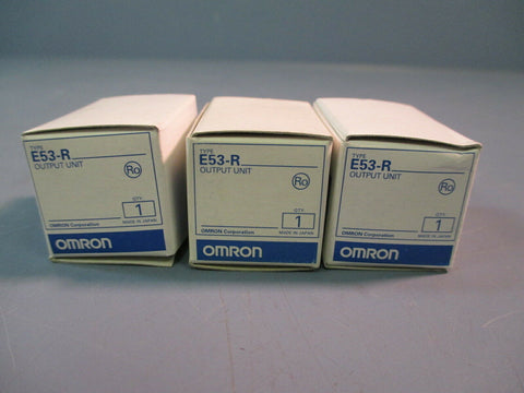 OMRON TEMPERATURE CONTROL RELAY UNIT E53-R LOT OF THREE