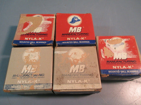 MB Manufacturing Ball Bearing Insert NYLA-K MB-25-15/16 Lot of Five 1-5/16 IN