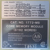 Allen Bradley Core Memory Module Model 965070-01 P/N 1172-M8