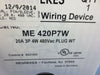 Mennekes ME 420P7W 20A Amp 3P 4 Wire 480V Vac Plug
