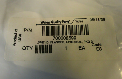 Waters Quality Parts 700002599 .0787 ID, Flanged, UP30 Seal, 2 Pack New