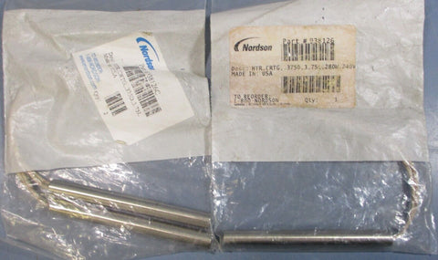 (Lot of 3) Nordson 938126 Heater Cartridge 3/8" Dia. 3-3/4" Long 240V 280W