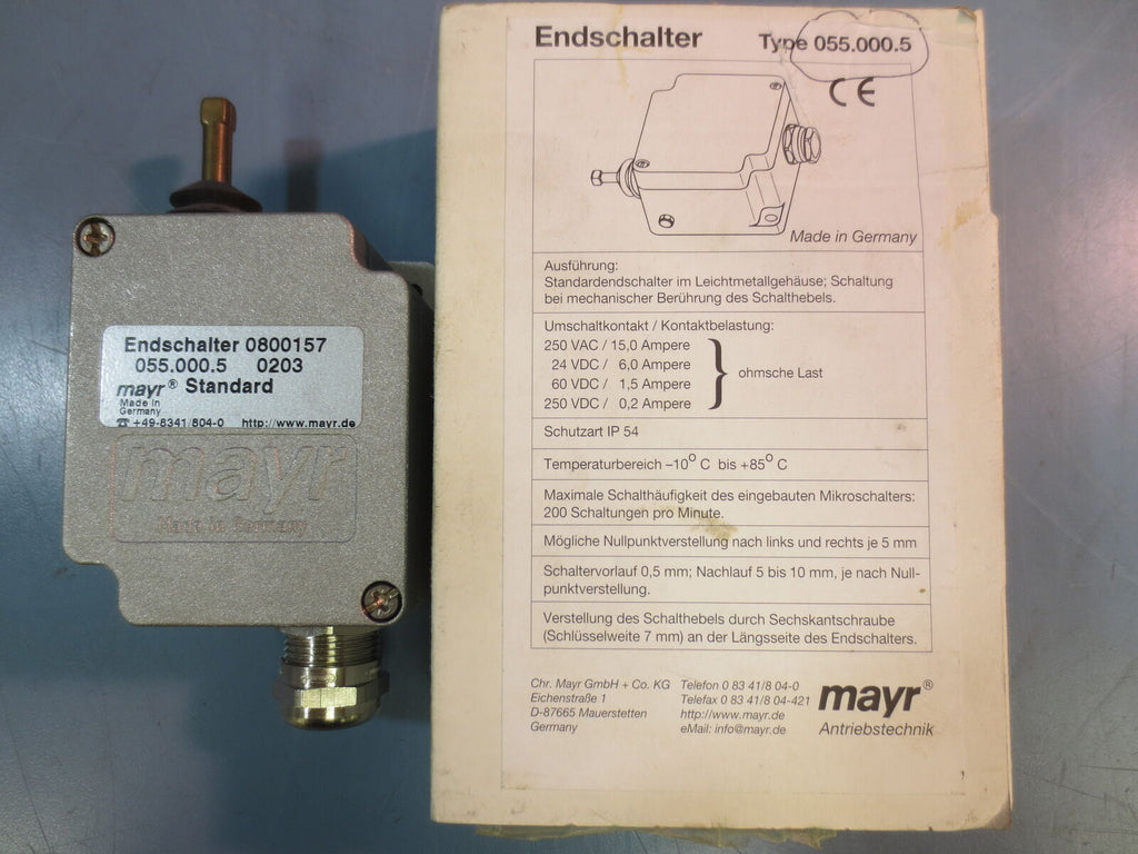 New Endschalter Mayr Limit Switch 0800157 Standard