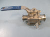 Tru-Flo 1-1/2" CF8M 1000WOG Stainless Steel Sanitary Ball Valve - New