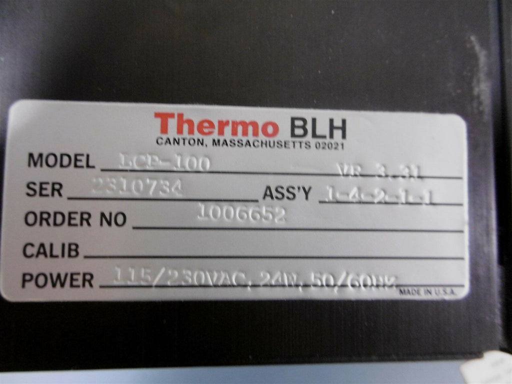 Thermo BLH Expert Series LCP100 Weight Processor eTech Surplus