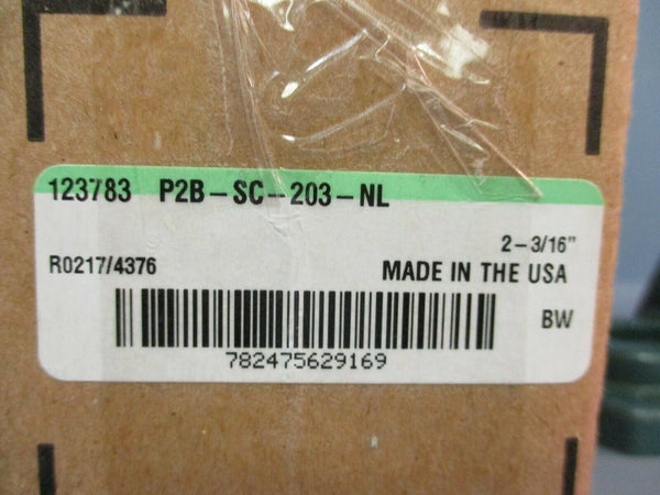 Dodge Pillow Block Bearing P2B-SC-203-NL 2-3/16 NEW IN BOX | eTech Surplus