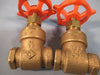 Stockham Bronze Gate Valve (Lot of 2) 125 SWP 200 CWP 3/8", Fig. B-103