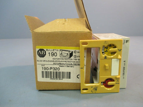 ALLEN BRADLEY 190-P320 CAT PROTECTOR,MOTOR CIRCUIT